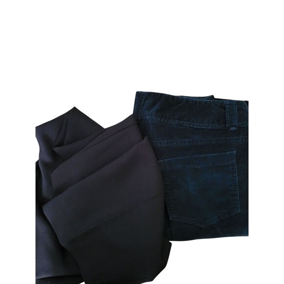 Women's Size 10 Christopher & Banks Corduroy Dark Evergreen Pants Straigh Leg - Picture 5 of 7